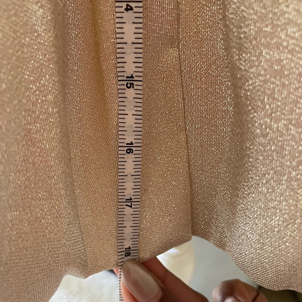 Luxxel Champagne Shimmer Bubble Dress NWT - Picture 13 of 15